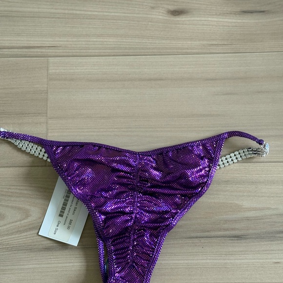 Suits You Purple Bikini with Rhinestone Straps - Picture 6 of 7